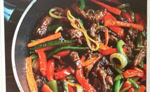 Stir Fried Beef with Vegetable Strips