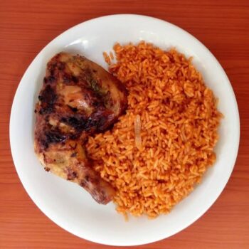 jolof and chicken