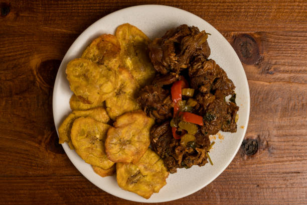 Beans Porridge(Ewa Riro) With Fried Plantain + beef