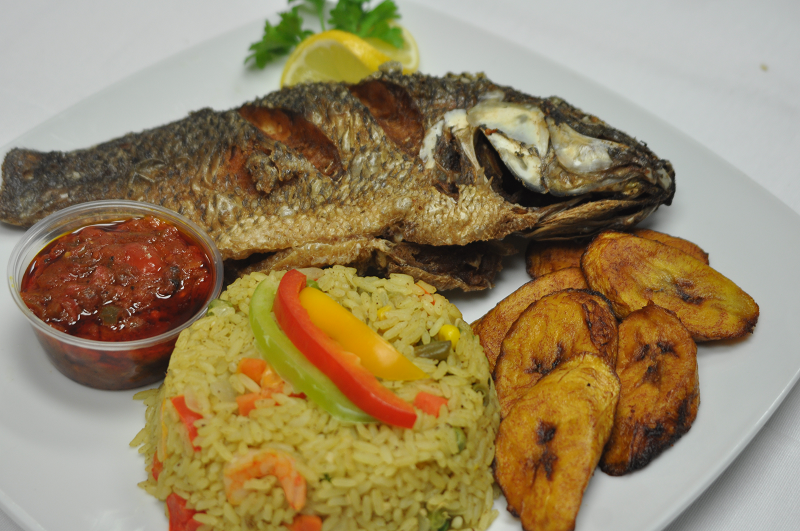 Fried Rice, + Whole Wet Fried Fish